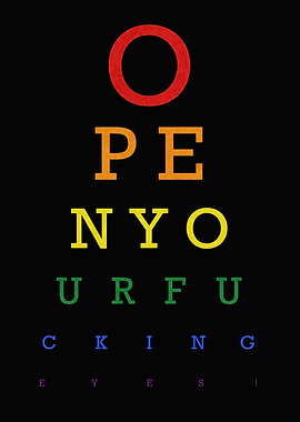 Rainbow Eye Chart