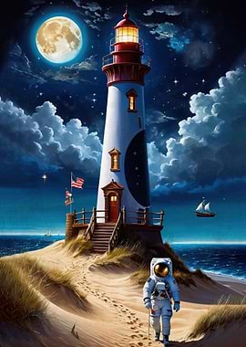 Astronaut Lighthouse