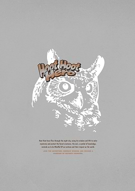 Hoot Hoot Hero Owl Illustration