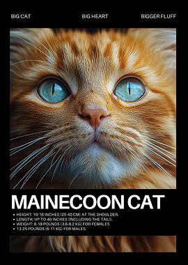 Maine Coon Cat Portrait