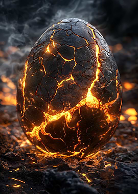 Cracked Lava Egg