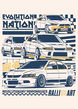 Mitsubishi Lancer Evolution Art