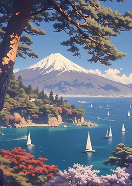 Mount Fuji Seascape