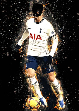 Son Heung-min Football Art