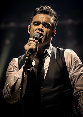 Robbie Williams on Stage