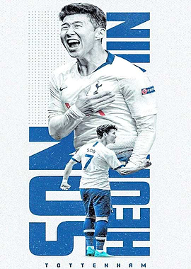 Son Heung-min Tottenham Poster