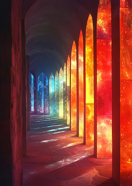 Rainbow Galaxy Corridor