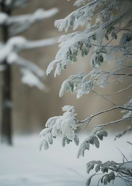 Snow-Covered Branches