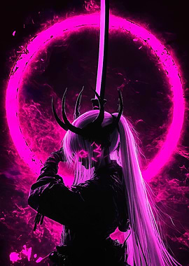 Pink Neon Warrior
