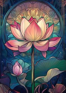 Lotus Flower Art