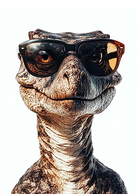 Cool Dinosaur in Sunglasses
