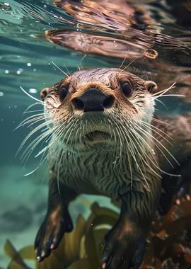 Otter Underwater