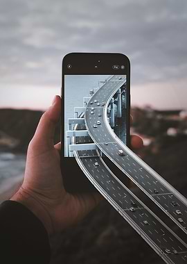 Highway Bridge on Phone