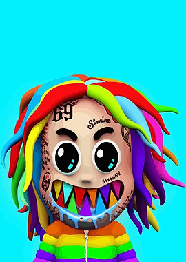 Six Nine Cartoon Portrait