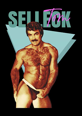 Tom Selleck Retro Poster