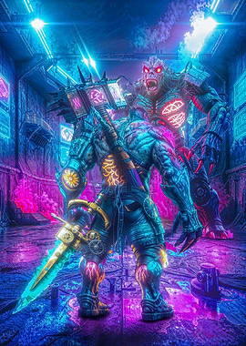 Cyberpunk Monster Battle