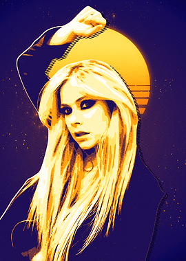 Avril Lavigne Retro Art