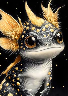 Golden Dragonet Axolotl