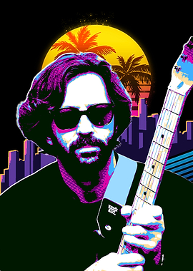 clapton eric retro pop art