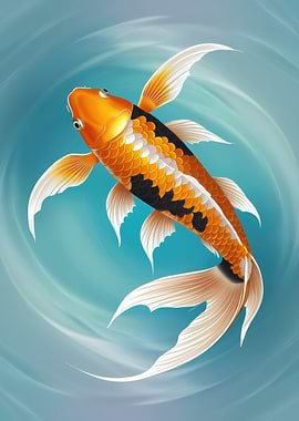 Koi Fish Watercolor