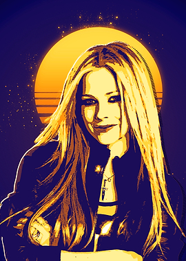 Avril Lavigne Retro Art