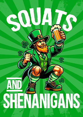 Leprechaun Squats & Shenanigans Funny Gym Workout