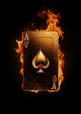 Ace of Spades on Fire