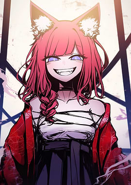 Anime Girl with Cat Ears