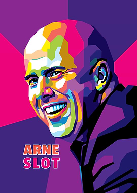 Arne Slot in WPAP Style