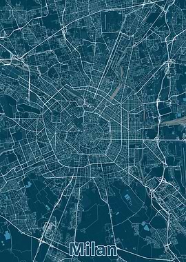 Milan City Map
