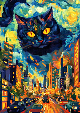 Cat Over City