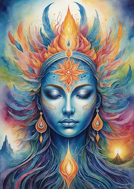 Mystical Goddess Painting