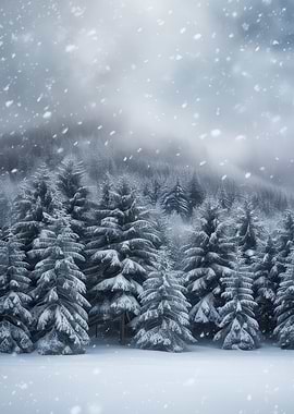 Snowy Forest Landscape