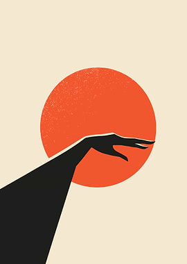 Hand Reaching for Sun