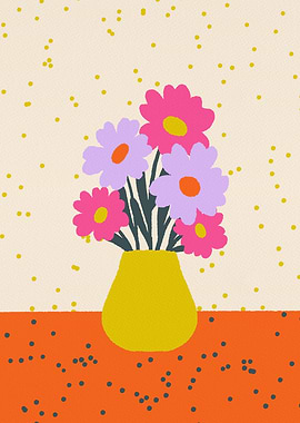 Floral Bouquet in Vase