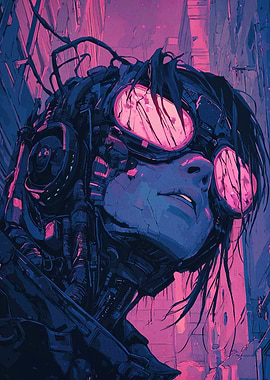 Cyberpunk Cyborg Portrait