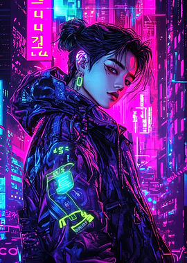 Cyberpunk Anime Character