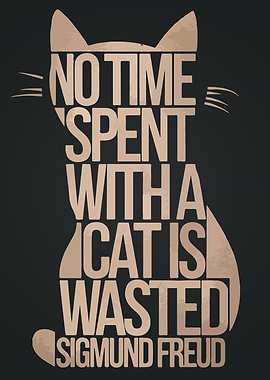 Cat Quote Typography
