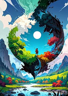 Yin Yang Nature Landscape