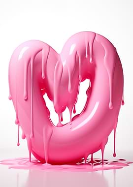 Melting Pink Heart