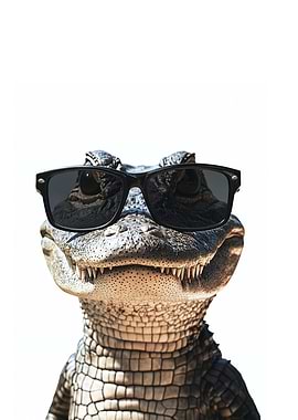 Cool Alligator in Sunglasses