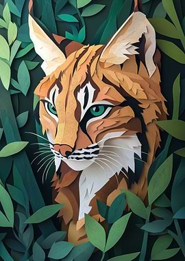 Papercraft Lynx