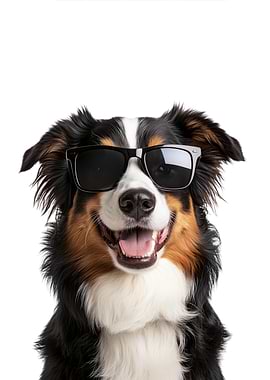 Cool Australian Shepherd in Sunglasses