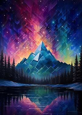 Mountain Night Sky