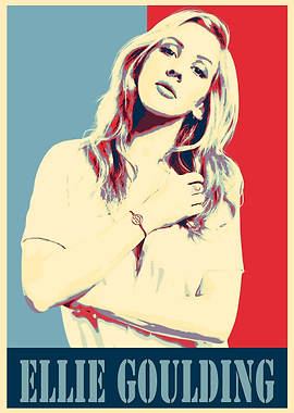 Ellie Goulding Pop Art Poster