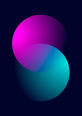 Interwoven Realms — Abstract Gradient Shapes