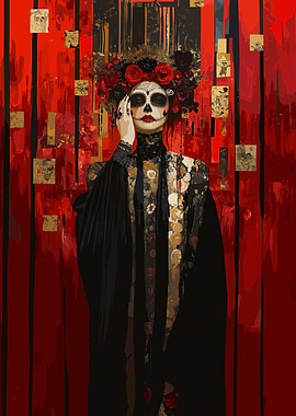 Day of the Dead Woman Portrait