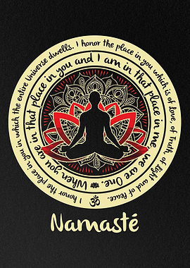 Namaste Buddha: Lotus Mandala Connection