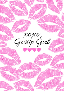 XOXO Gossip Girl Lips Print