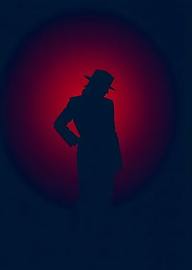 Silhouette in Red Light
